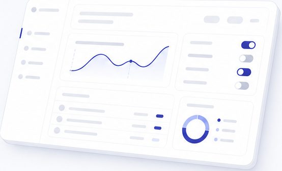 Illustration of the Charterd operations dashboard
